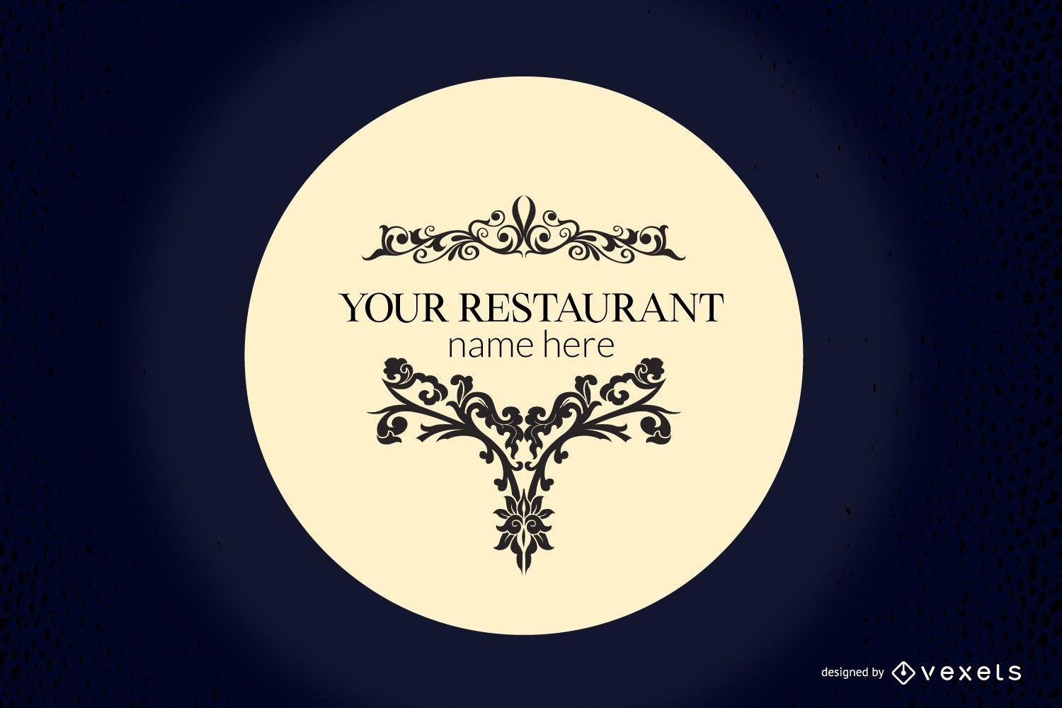 European Restaurant Design Vector