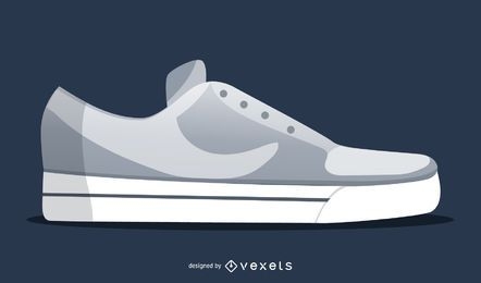 Gray shoes vector
