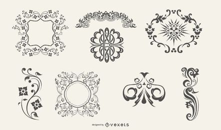 Flourish Swirl Ornament Pack