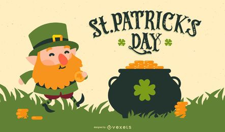 st. Patrick&#39;s Day Kobold Illustration
