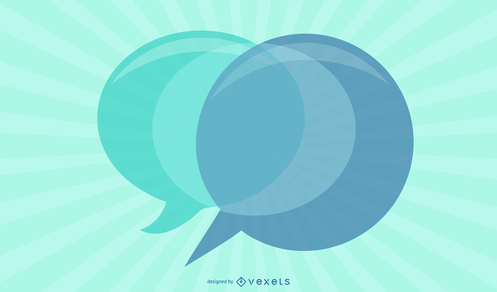 Modern Speech Bubble Vector Graphic