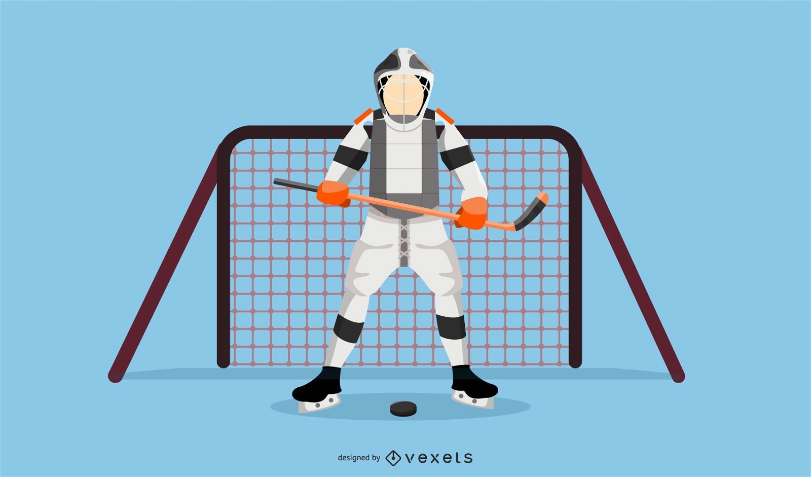 Vector de jugador de hockey