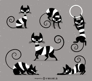 Gato rayado travieso vector Gato rayado travieso vector