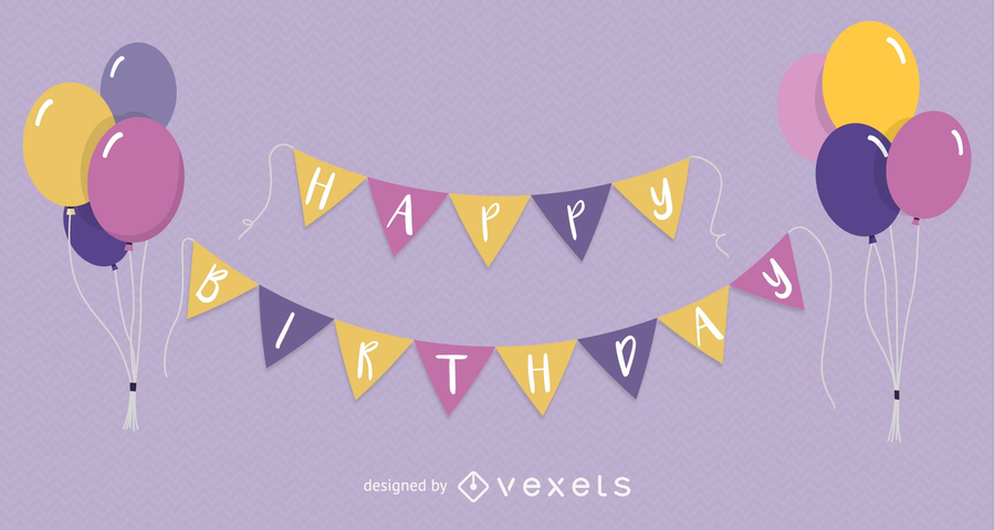 Alles Gute zum Geburtstag-Ballon-Vektor Alles Gute zum Geburtstag-Ballon-Vektor