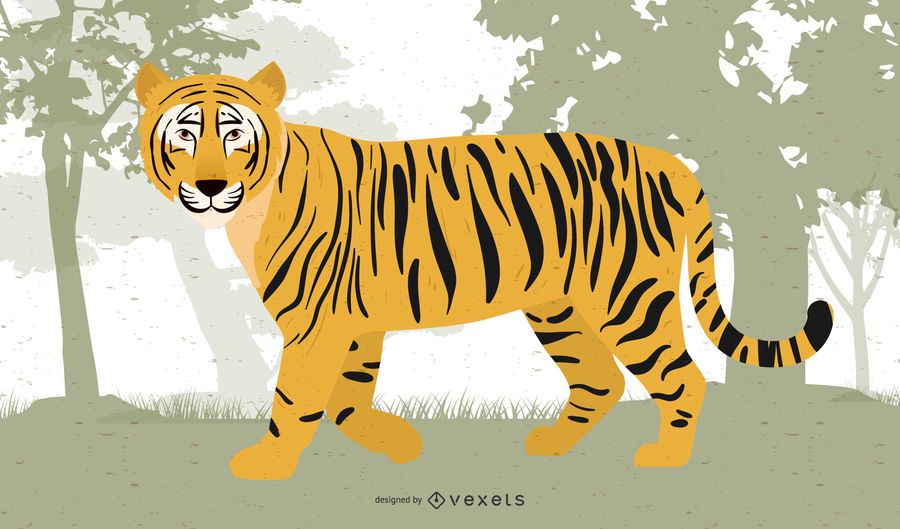Vetor de tigre imagem 05 Vetor de tigre imagem 05