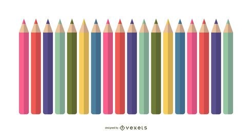 Vetor de lápis de cor