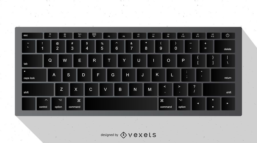 Vector Black Keyboard - Vector download