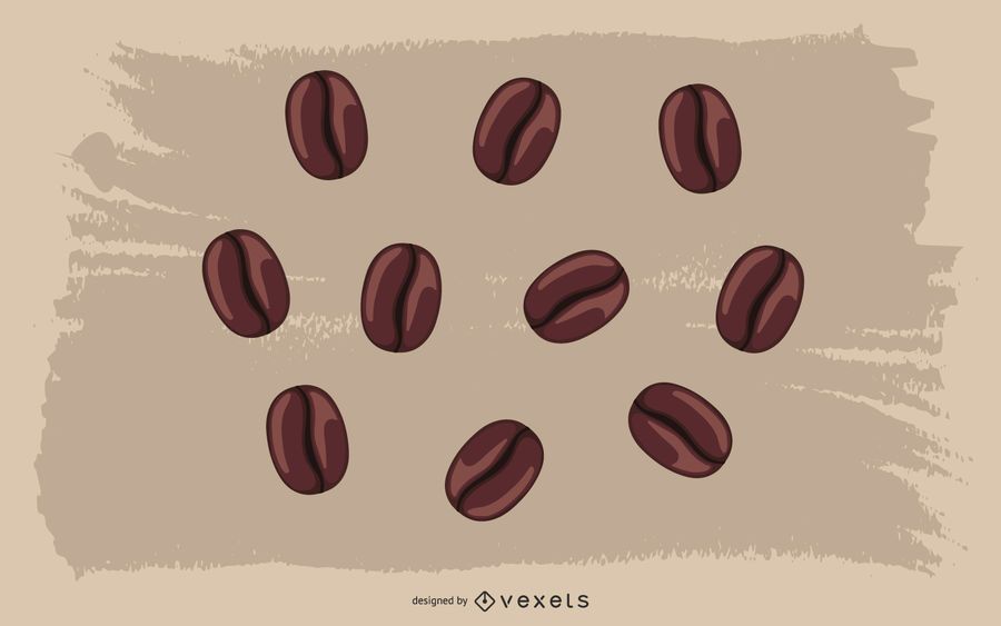 Vector Material café en grano Vector Material café en grano