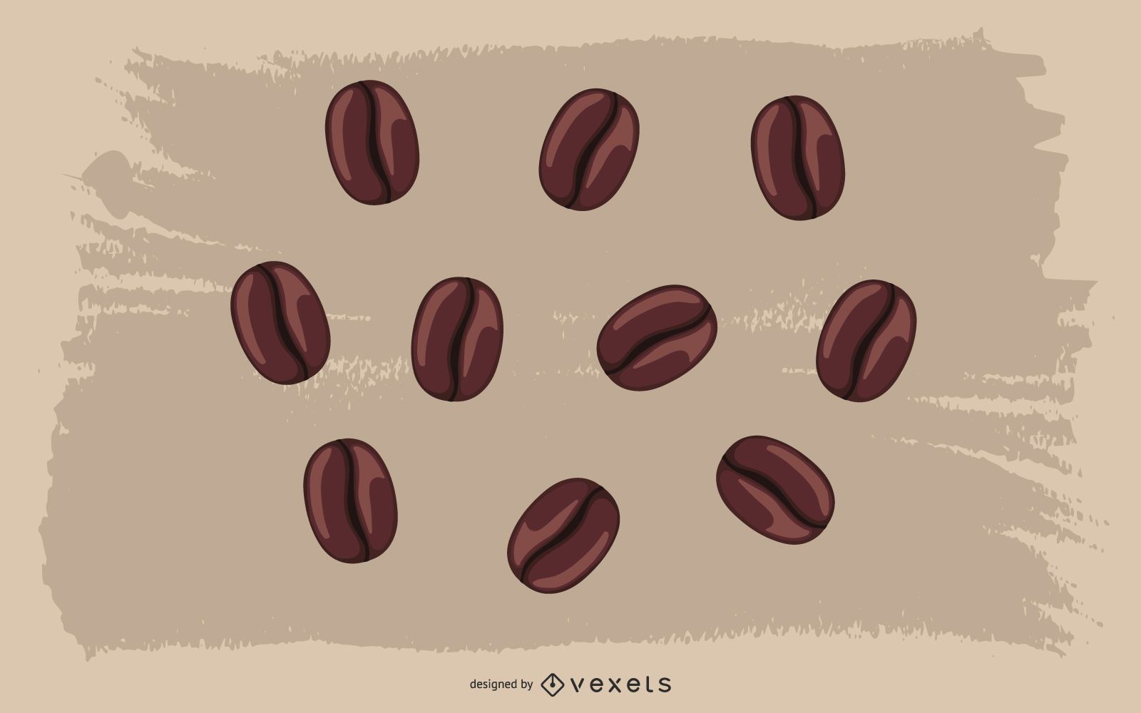 Coffee Beans Illustration Pack