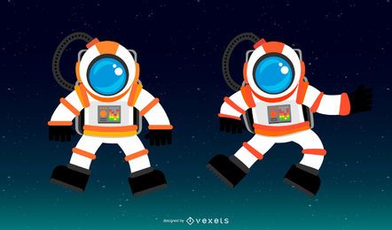 Vector de traje espacial Vector de traje espacial