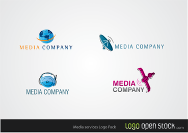 Pacote de logotipo de serviços de mídia 2