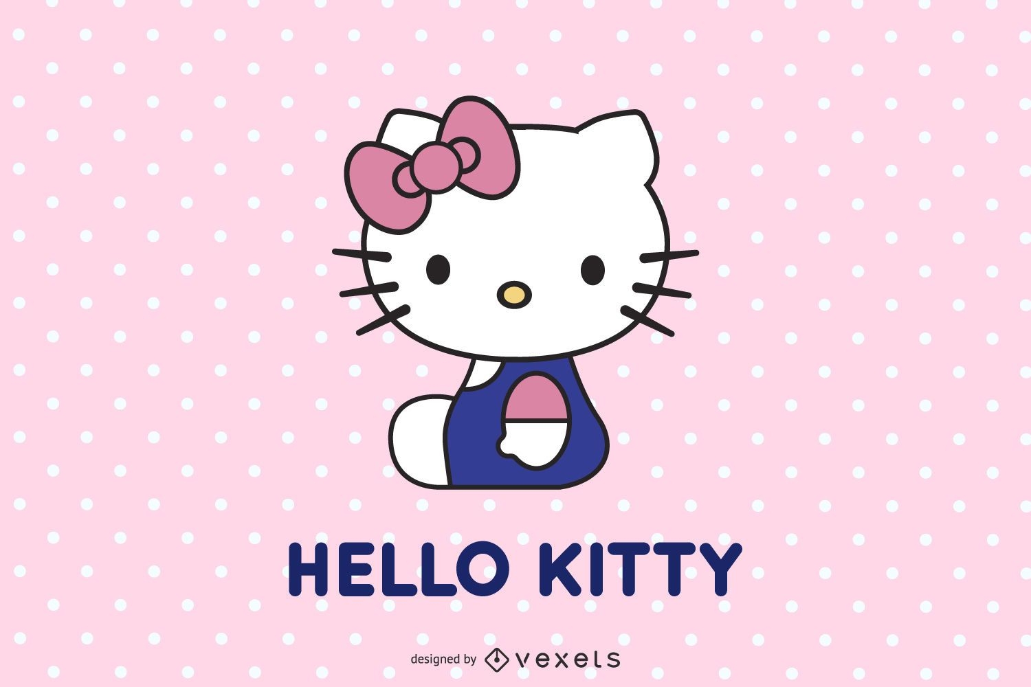 Diseños vectoriales de hello kitty para camisetas y más Merch
