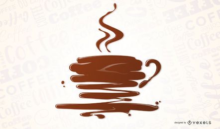 Kaffeetasse Tröpfchen Design