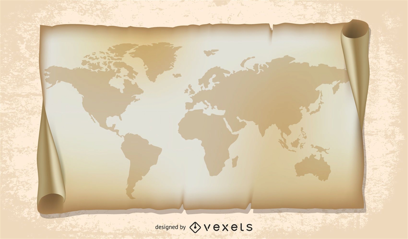 old world map illustration