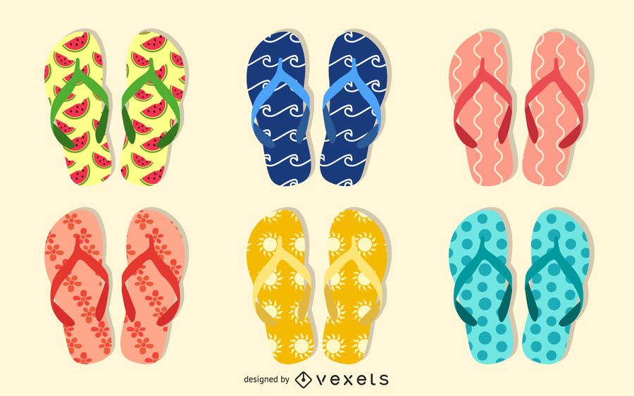 Vector de sandalias Vector de sandalias
