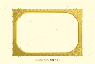 Vetor de moldura de ouro