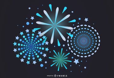 Vector 7 Fireworks Fireworks