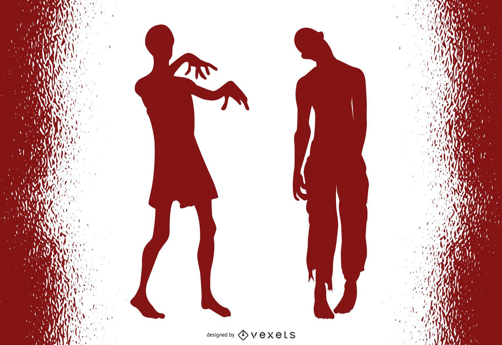 Vector de halloween zombies