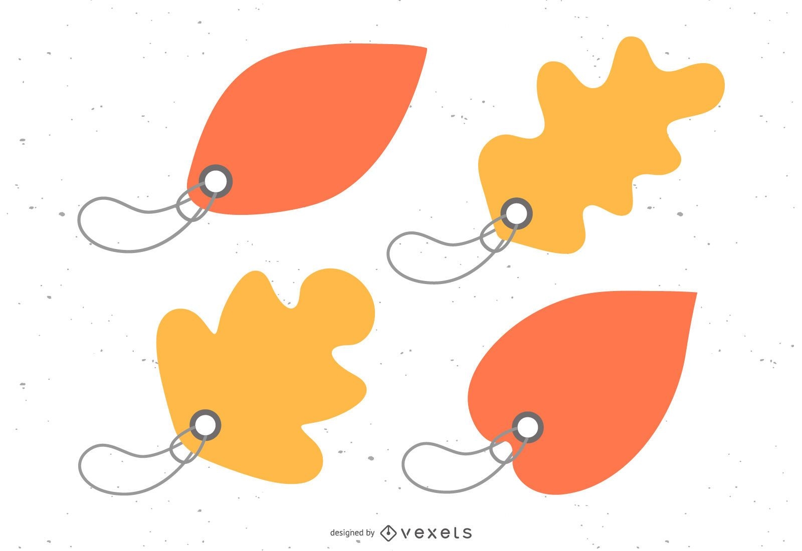 Vector Beautiful Maple Leaf Bookmark