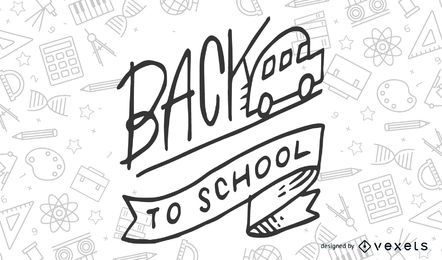Zurück so Schule Skizze Illustration
