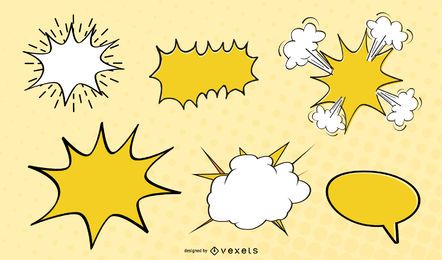 Comic Style Dialog 03 Vector