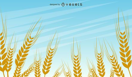Wheat Field Vector Design