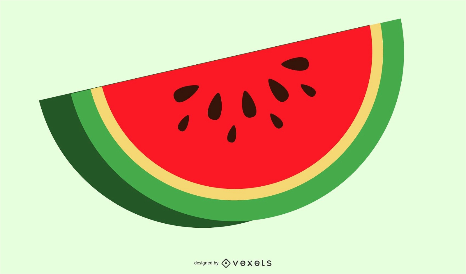 geschnittene Wassermelone Illustration Design