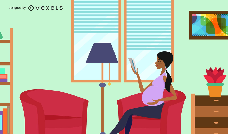 Pregnant mother illustration Pregnant mother illustration