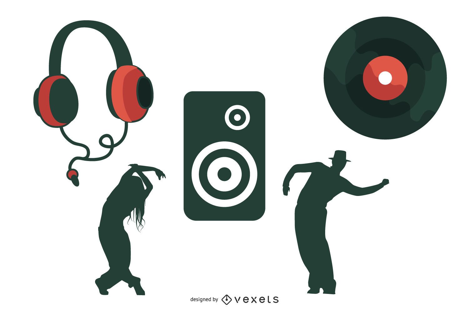 Go Media Produced Vector Set15deejay Trend