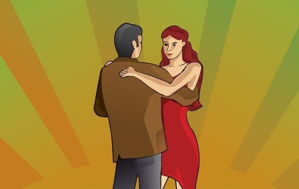 Tango couple dancing Tango couple dancing