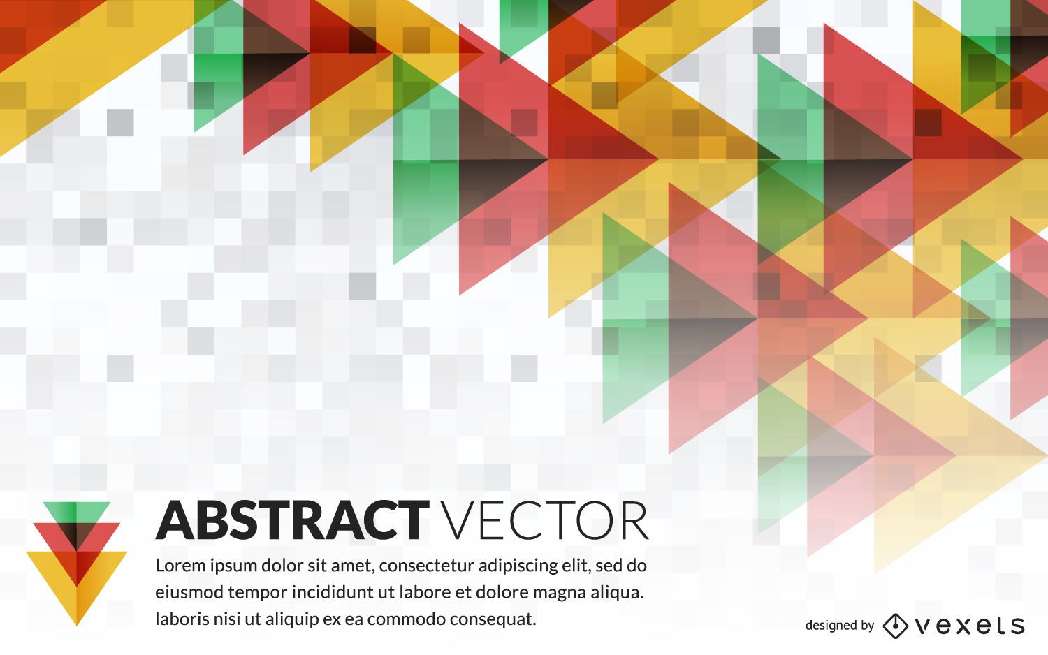 Abstract geometric banner  mockup Vector download