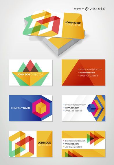 Business cards mockup set Business cards mockup set