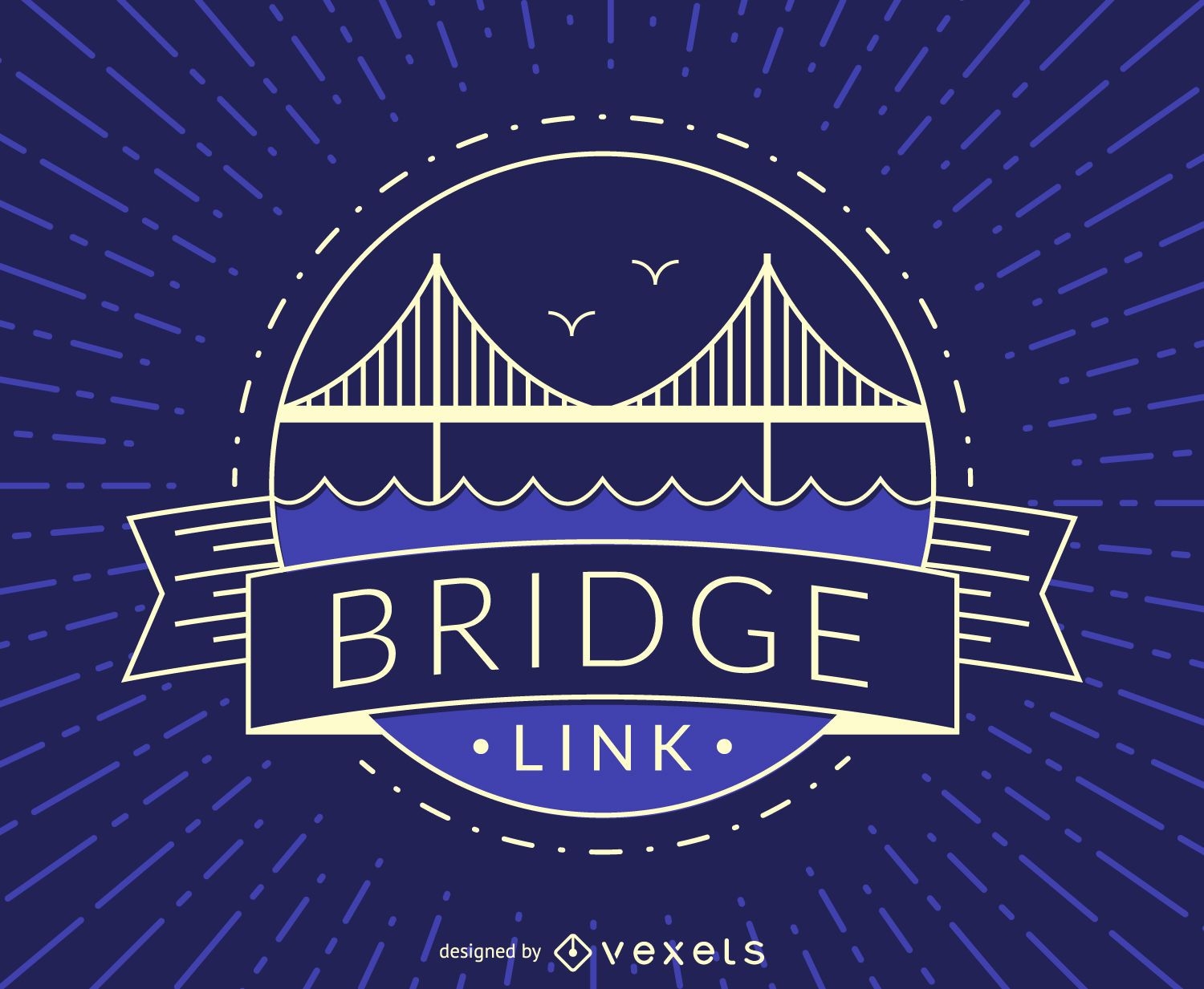 Emblema da ponte hipster