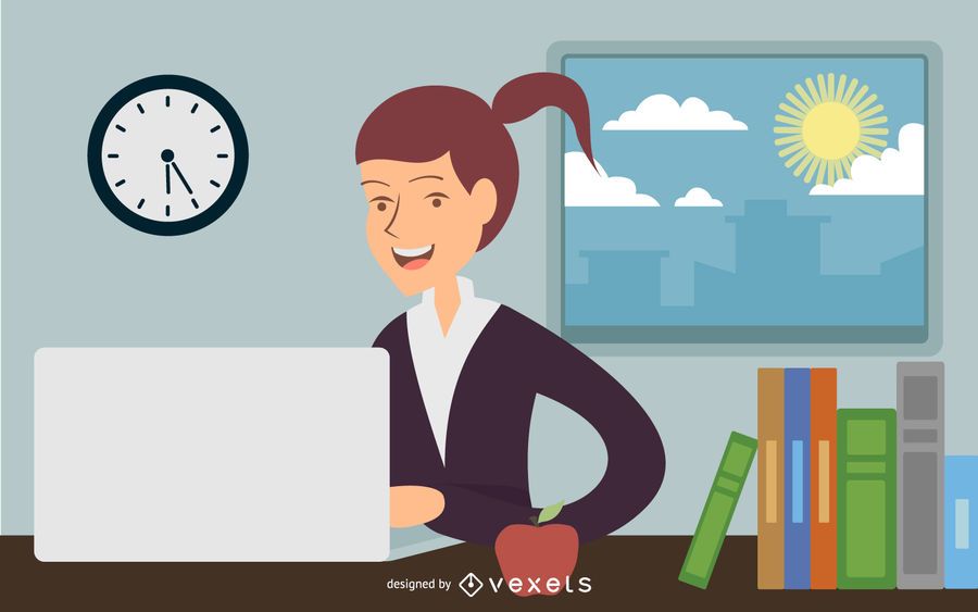 Businesswoman working at office Businesswoman working at office