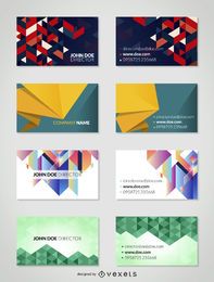 Geometric business card pack