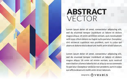 Polygonal banner mockup Polygonal banner mockup
