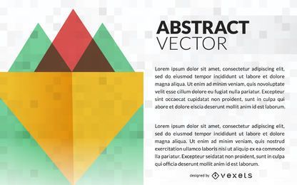 Banner geométrico de negócios