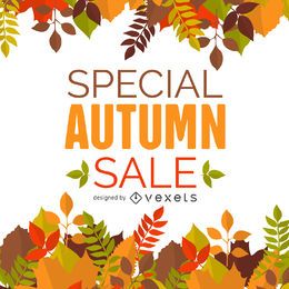 Herbst Verkauf Rahmen Banner