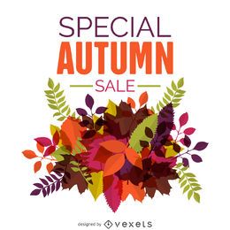 Diseño de rebajas de otoño