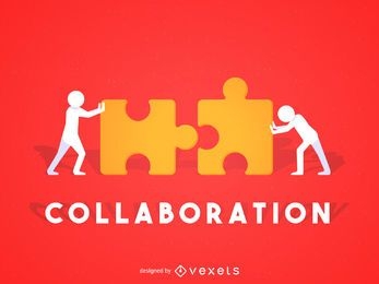 Ilustración del concepto de colaboración