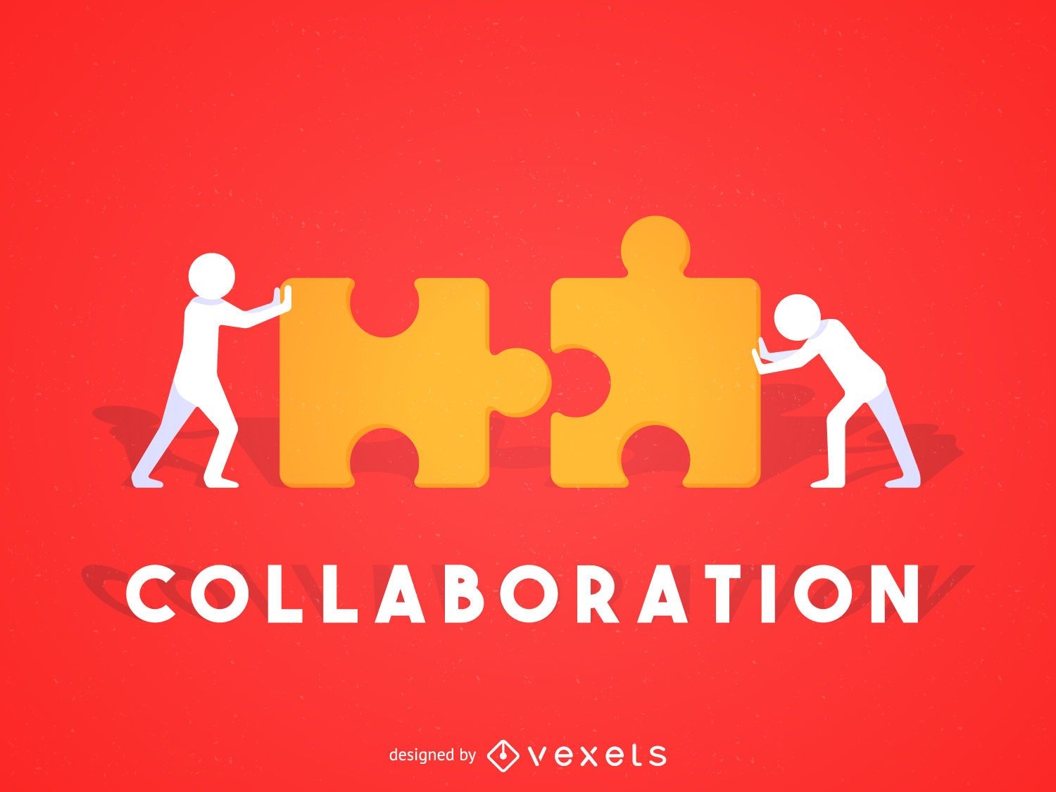Ilustração do conceito de colaboração