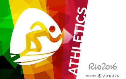 Banner de atletismo Rio 2016 Banner de atletismo Rio 2016