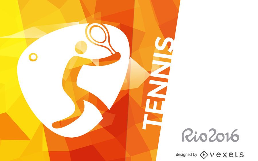 Rio 2016 tennis poster Rio 2016 tennis poster