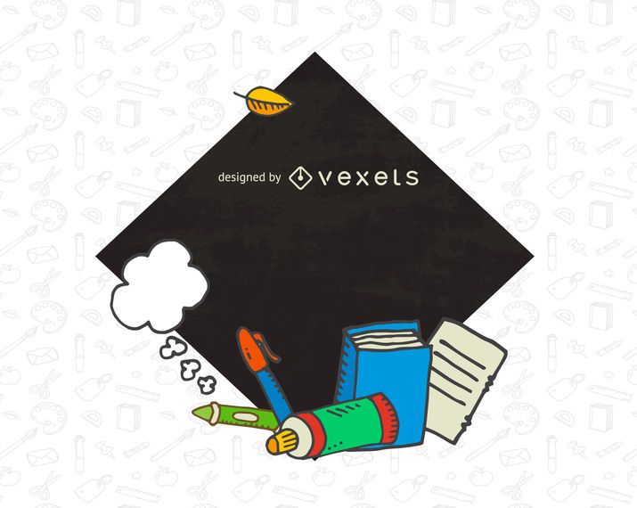 School chalkboard label frame School chalkboard label frame