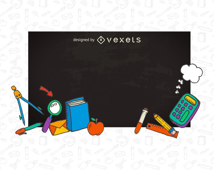 School chalkboard banner School chalkboard banner