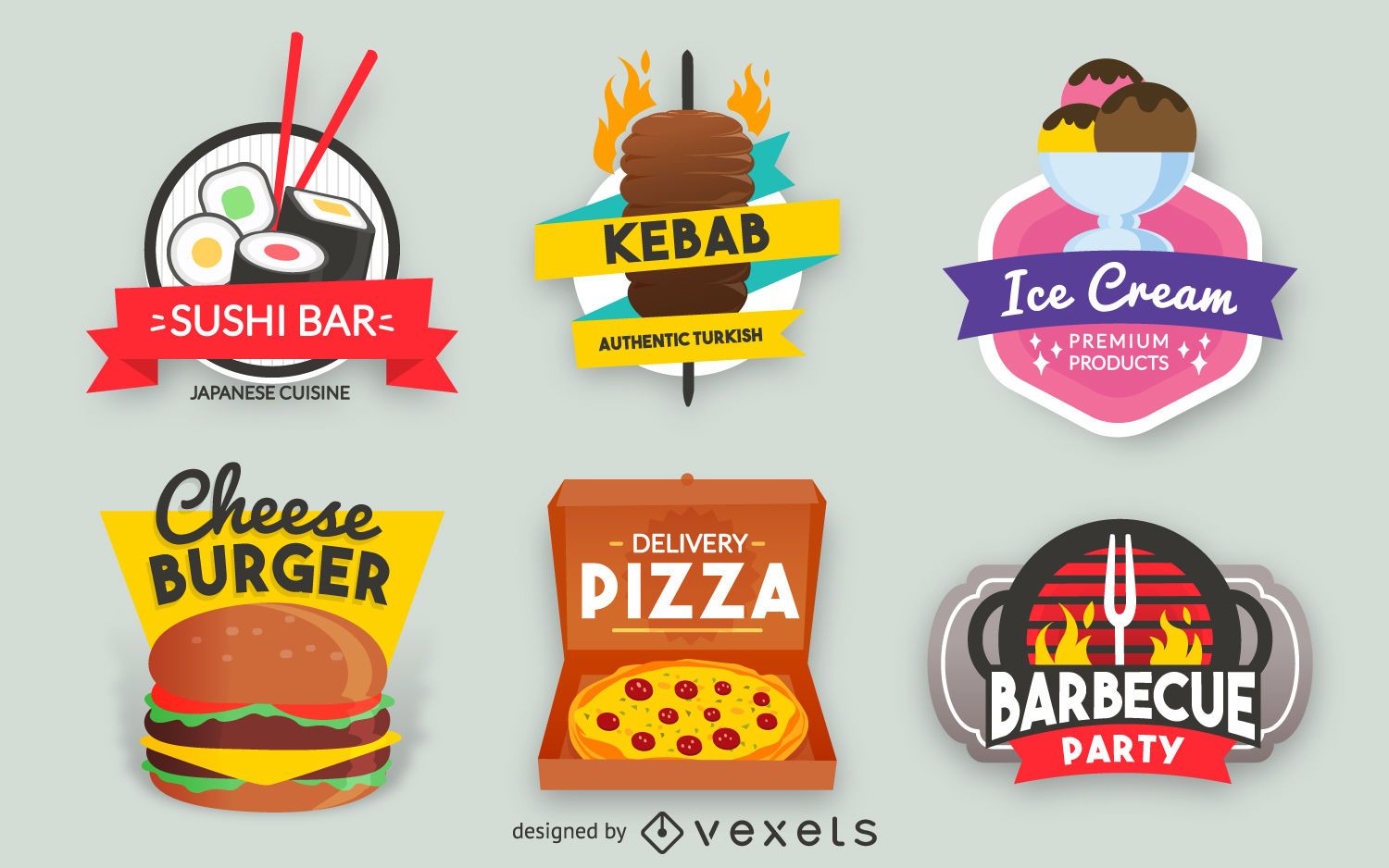 fast food logo vector