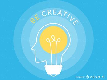 Creativity illustration poster Creativity illustration poster