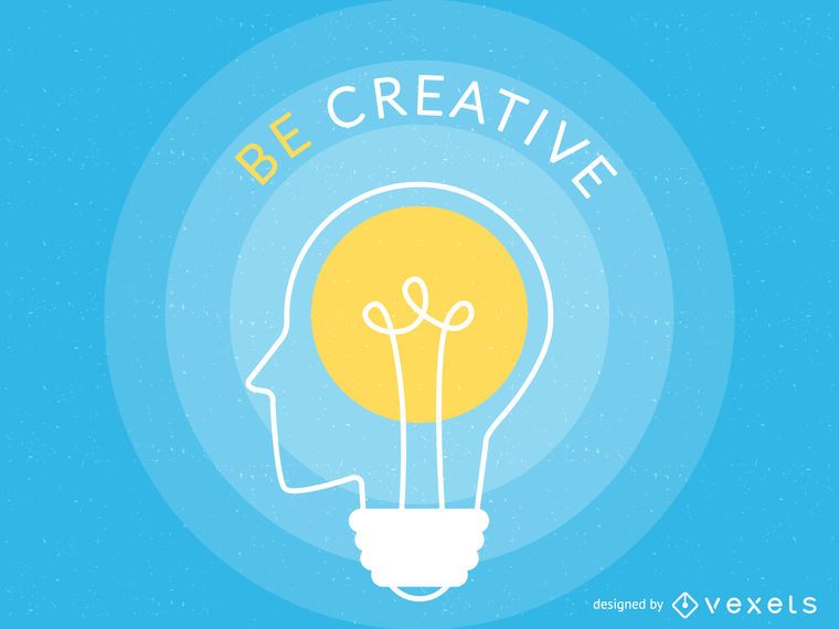 Creativity illustration poster Creativity illustration poster