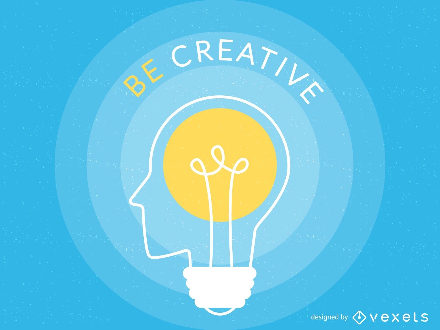 Cartel de ilustración de creatividad