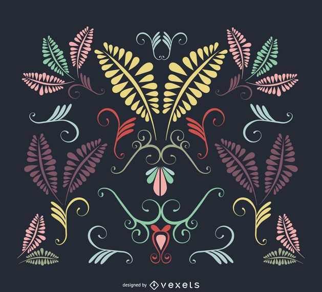 Leaves and swirls collection Leaves and swirls collection